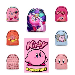 กระเป๋าเป้สะพายหลัง ขนาดเล็ก กันน้ํา ทนทาน ลายการ์ตูน Kirby เหมาะกับของขวัญวันเกิด