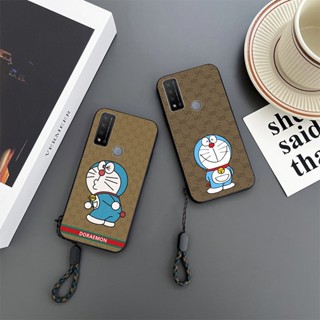 Tcl 20R เคสโทรศัพท์ โดราเอมอน น่ารัก ป้องกันการตก สายคล้องป้องกัน