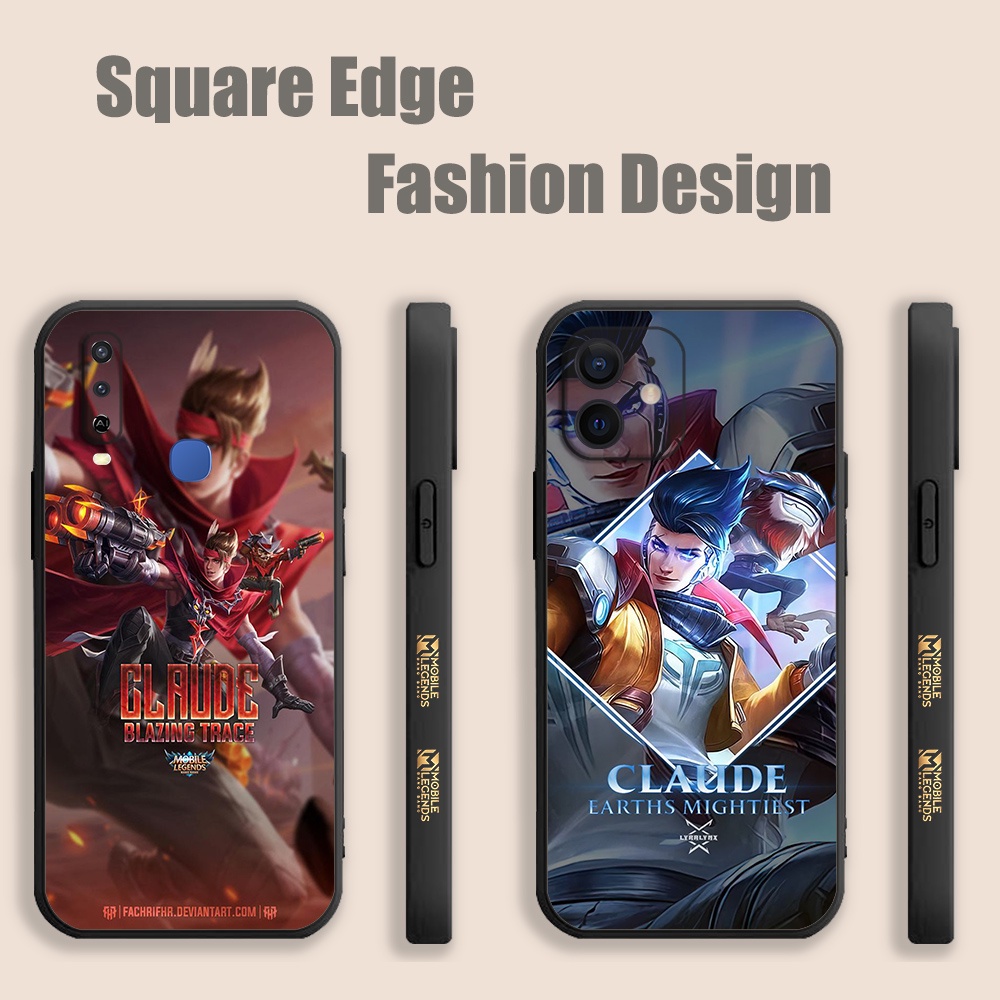 ปลอกสําหรับ Vivo Y01 T1 Y75 Y55 X80 Pro Y02s Y16 Claude Plunderous Pirate MLBB Mobile Legends TTZ01 