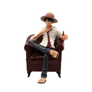 Monkey.d โมเดลฟิกเกอร์ One Piece Luffy นั่งเค้ก ขนาดเล็ก ของขวัญ เครื่องประดับตั้งโต๊ะ