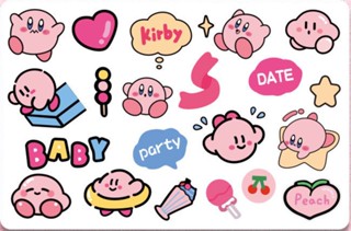 สติกเกอร์ ลายการ์ตูน Star Kirby น่ารัก แบบสร้างสรรค์ สําหรับติดตกแต่งหมวกกันน็อค รถจักรยานยนต์ไฟฟ้า รถยนต์