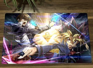 Yu-gi-oh! Duel Monsters Duel Playmat Kaiba Seto &amp; Mutou Yuugi CCG TCG เสื่อ &amp; กระเป๋า