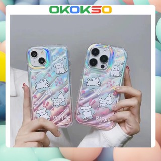 [OKOKSO] เคสโทรศัพท์มือถือนิ่ม กันกระแทก ลายการ์ตูนสุนัข ดาวสีฟ้า ชมพู สําหรับ OPPO Reno9 Reno8 Reno7pro reno6 7z 5 R17 A53 A9 2020 F11 A31 A78 A77