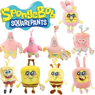 พวงกุญแจ ตุ๊กตาการ์ตูน SpongeBob SquarePatrick แบบนิ่ม ของเล่นสําหรับเด็ก