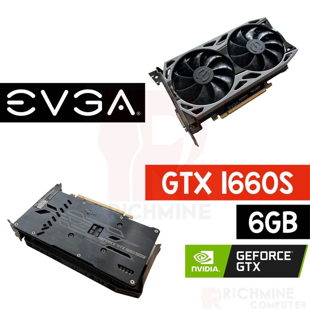 ข้อเสนอ EVGA GTX 1660 Super 6GB GAMING OC 6GB GPU 1660s เดสก์ท็อป PC GTX1660