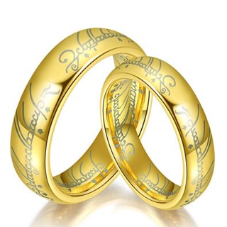 แหวนสแตนเลสไทเทเนียม ลาย The Lord Of Rings The One Ring Lort Band