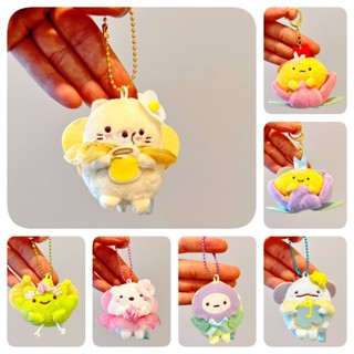 จี้ตุ๊กตาหมีขนปุย แบบนิ่ม รูปการ์ตูนสัตว์น่ารัก สําหรับวัยรุ่น 80 ปี