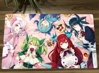 Yu-gi-oh! Ocg Playmat Dragonmaid Girls CCG TCG กระเป๋าใส่เสื่อเกมเทรดดิ้งการ์ด แบบกําหนดเอง