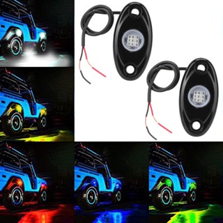 หลอดไฟ LED 5 สี สําหรับรถบรรทุก Jeep Offroad Truck 2 ชิ้น