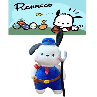 ตุ๊กตายัดนุ่น Pochacco ผ้ากํามะหยี่ขนนิ่ม รูปสัตว์น่ารัก สําหรับเด็ก เหมาะกับก่อนนอน และตกแต่ง