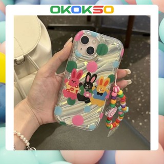 เคสโทรศัพท์มือถือคู่รัก แบบนิ่ม กันกระแทก ลายการ์ตูนกระต่ายสามตัว สําหรับ OPPO Reno9 Reno8 Reno7pro reno6 7z 8T 5 R17 A53 A9 2020 F11 A78 A77