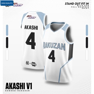 เสื้อกีฬาบาสเก็ตบอล ลายการ์ตูนอนิเมะ Kuroko No Basket Akashi