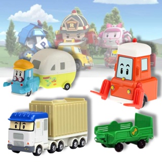 ใหม่ Robocar Poli โมเดลรถยนต์ โลหะผสม ของเล่นสําหรับเด็ก