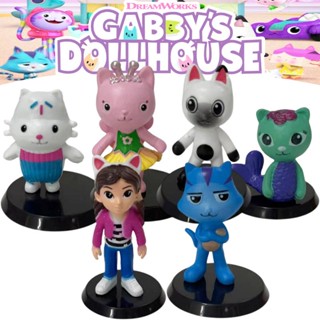ของเล่นบ้านตุ๊กตา Pvc Gabbys Gabbys สุดน่ารัก เหมาะกับการตั้งโชว์ที่บ้าน ที่ทํางาน