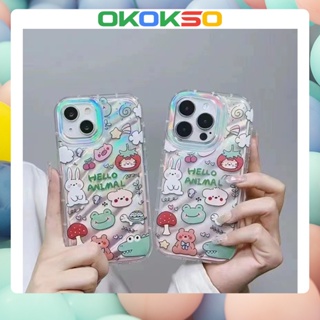 [OKOKSO] ใหม่ เคสโทรศัพท์มือถือนิ่ม กันกระแทก ลายการ์ตูนสัตว์เล็ก สําหรับ OPPO Reno9 Reno8 Reno7pro reno6 7z 5 R17 A53 A9 2020 F11 A31 A78 A77