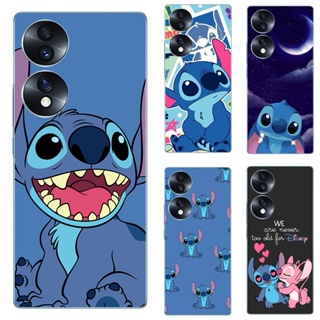 เคสโทรศัพท์มือถือ TPU แบบนิ่ม ลาย Lilo &amp; Stitch สําหรับ Huawei Honor 70