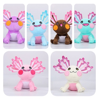 ตุ๊กตานุ่ม รูปการ์ตูนสัตว์ Axolotl มี 6 สี ของเล่นสําหรับแฟนคลับ เล่นเกม