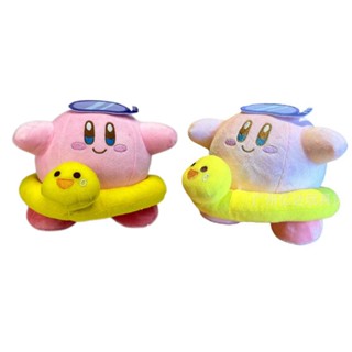 Kirby ตุ๊กตาเป็ดสีชมพู ว่ายน้ํา วงกลม ตุ๊กตาของเล่น เตียงเด็ก ตกแต่ง