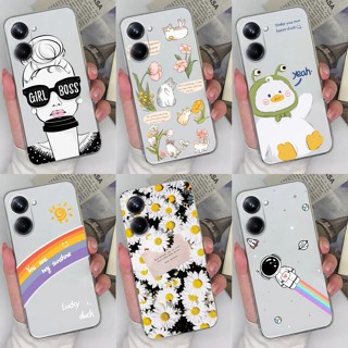 เคสโทรศัพท์มือถือ ซิลิโคนนิ่ม TPU ใส ลายการ์ตูนเด็กผู้หญิง คุณภาพสูง สําหรับ OPPO Realme 10 Pro 5G 10 Pro Plus 5G