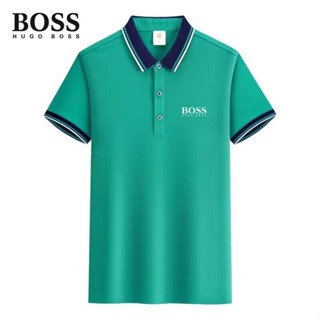 ใหม่ เสื้อโปโล BOSS สวมใส่สบาย แฟชั่นสําหรับผู้ชาย และผู้หญิง