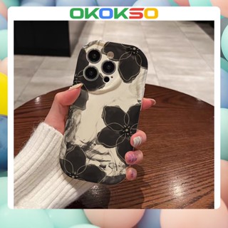 [OKOKSO] เคสโทรศัพท์มือถือนิ่ม ขอบโค้ง กันกระแทก ลายการ์ตูนหมึก ดอกไม้ สําหรับ OPPO Reno9 Reno8 Reno7pro reno6 7z 8T 5 R17 A9 2020 4Z 5G F11 A31 A3S A78 A77