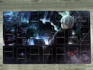 Yugioh Playmat Tokyo Ghoul TCG CCG Mat Kaneki Ken แผ่นรองเทรดดิ้งการ์ดเกม