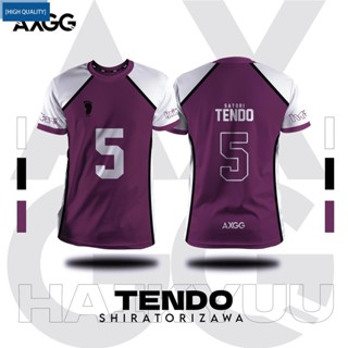 เสื้อเชิ้ต ลายการ์ตูน Haikyuu Shiratorizawa Tendo