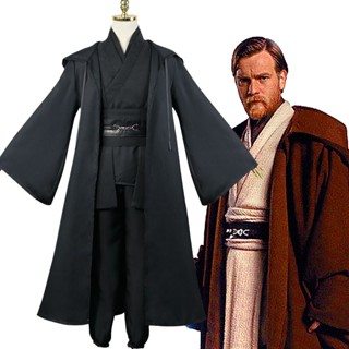 Obi-wan Wars Star Kenobi Jedi Knight เสื้อคลุมคอสเพลย์ สําหรับผู้ใหญ่ เหมาะกับฮาโลวีน