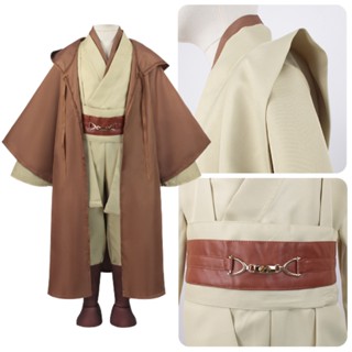 ชุดเครื่องแต่งกาย Star Wars Jedi สีกาแฟ สําหรับชาย และหญิง เหมาะกับเทศกาลฮาโลวีน