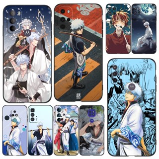 เคสโทรศัพท์มือถือ ซิลิโคนนิ่ม Tpu ลายการ์ตูนอนิเมะ Gintama Sakata Gintoki สีดํา สําหรับ Motorola Edge 20 Lite Pro 5G Edge2021 S