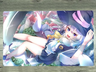 Yugioh TCG Playmat Wandering Witch: The Journey of Elaina แผ่นรองเมาส์ สําหรับเล่นเกม