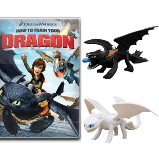 ฟิกเกอร์ Dragon Trainer Night Fury And Light Fury พลาสติก สําหรับตกแต่งบ้าน