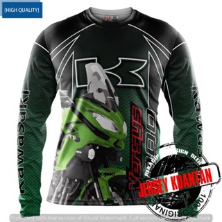 เสื้อกีฬาแขนยาว ลายทีม Jersey Baju Kawasaki VERSYS 1000 V2