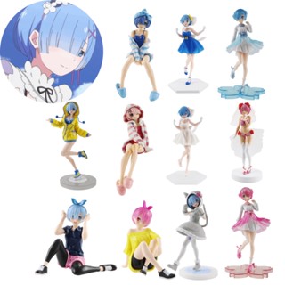 HYC Humey โมเดลฟิกเกอร์ PVC อนิเมะ Re Life In A Different World From Zero Ram Rem ของเล่นสําหรับเด็ก