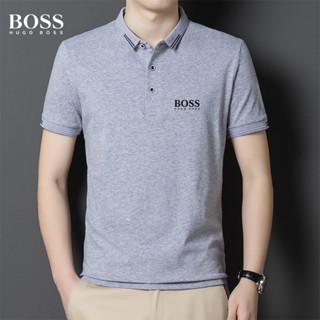 ใหม่ เสื้อโปโล BOSS ใส่สบาย แฟชั่นคู่รัก สําหรับผู้ชาย และผู้หญิง