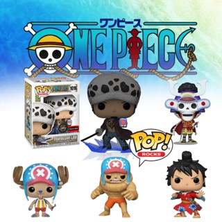 โมเดลฟิกเกอร์การ์ตูนอนิเมะ One Piece Funko Pop Heart Luffy เรืองแสง ขนาด 10 ซม. ของเล่นสําหรับเด็ก