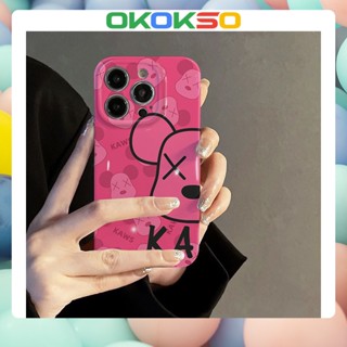 [OKOKSO] ใหม่ เคสโทรศัพท์มือถือแบบนิ่ม กันกระแทก ลายการ์ตูนหมี มีลายด้านข้าง สําหรับ OPPO Reno9 Reno8 Reno7pro reno6 7z 5 R17 A9 2020 4Z 5G F11 A31 A15 A3S A77