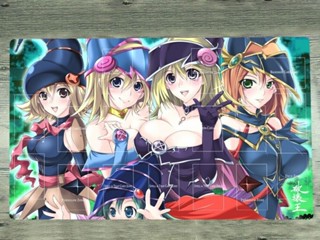 Yugioh Playmat Dark Magician Girl TCG CCG แผ่นรองเมาส์ สําหรับเล่นเกม