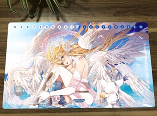 แผ่นรองเมาส์ ลาย Digimon Angewomon Trading Card Game Mat DTCG CCG สําหรับเล่นเกม