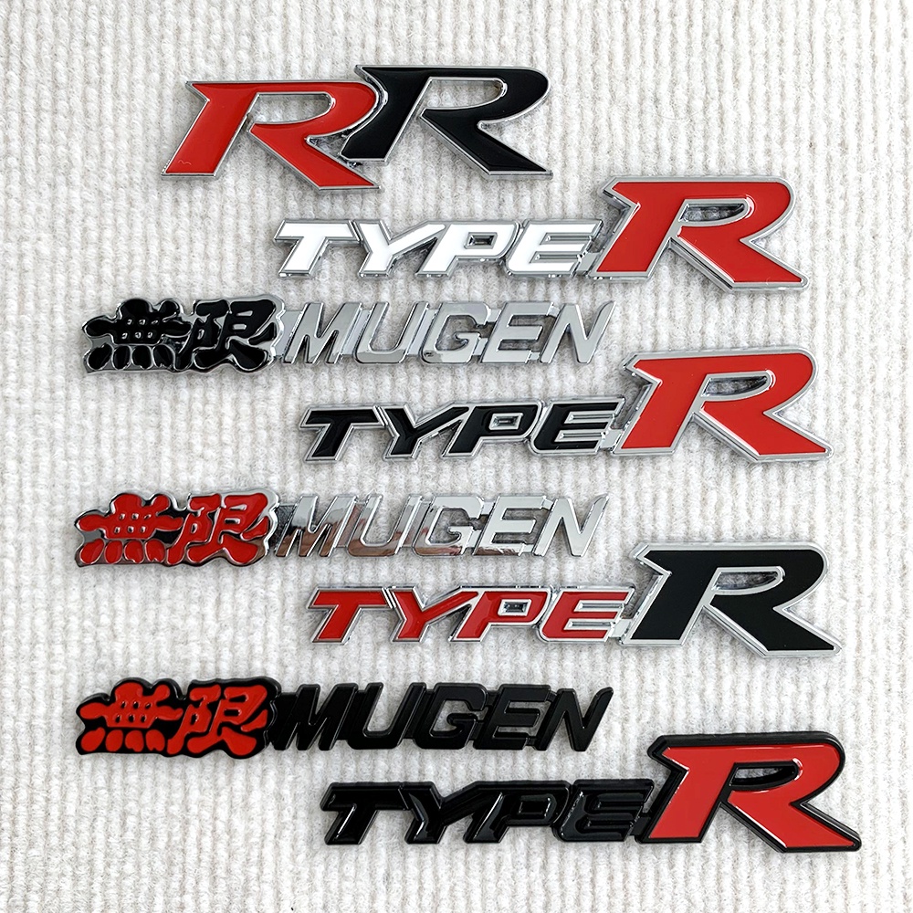HONDA TYPER โลหะ สติ๊กเกอร์ 3D Logo เทปกันรอย ตกแต่งรถ รถไฟฟ้า รถยนต์ แต่งรถยนต์ City Civic CRV Brio