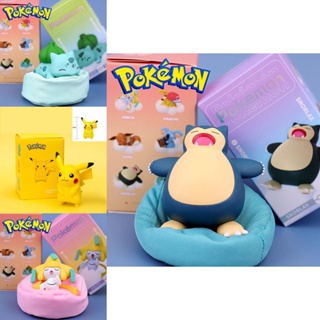 ฟิกเกอร์ Pokemon Pikachu Snorlax Bulbasaur Eevee Jirachi Komala ของเล่นสําหรับเด็ก