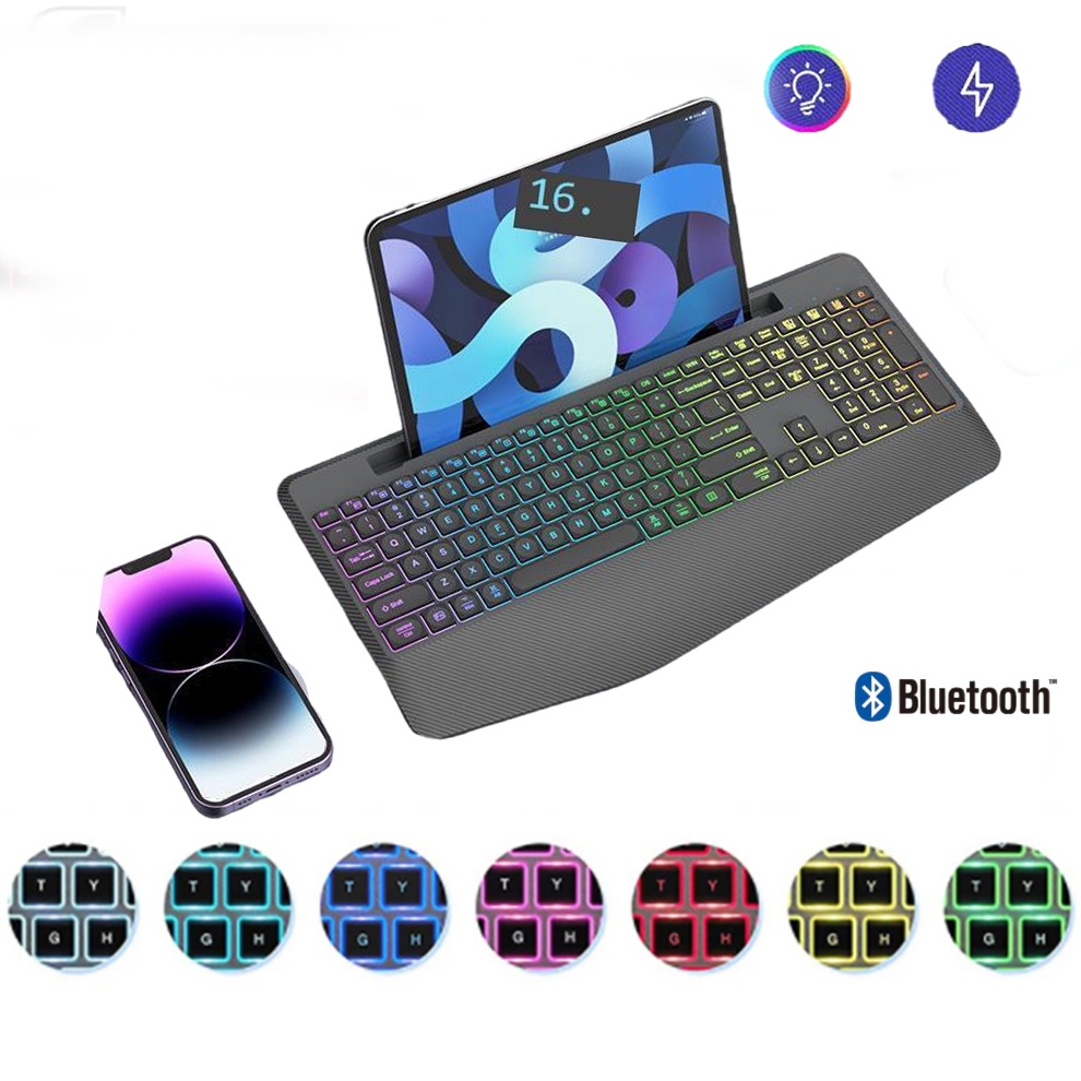 คีย์บอร์ดเมาส์บลูทูธไร้สาย 6 สี สําหรับ M.cBook Pro Air iM.c iM.c Pro M.c Mini