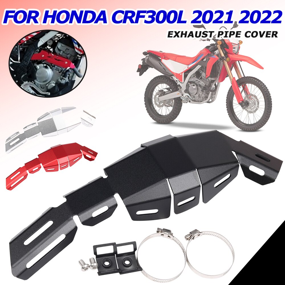 ฝาครอบท่อไอเสียรถจักรยานยนต์ กันลวก อุปกรณ์เสริม สําหรับ HONDA CRF300L CRF 300 L CRF 300L CRF300 L 2021 2022 2023