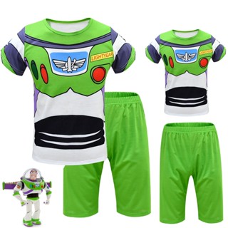 ชุดคอสเพลย์ Toy Story Buzz Lightyear แขนสั้น กางเกงขาสั้น สําหรับปาร์ตี้ฮาโลวีน