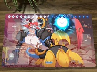 แผ่นรองเมาส์ ลายการ์ตูนอนิเมะ Digimon Playmat CCG DTCG สําหรับเล่นเกม