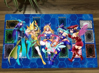 Yugioh OCG Playmat Dark Magician Girl TCG CCG แผ่นรองเทรดการ์ดเกม