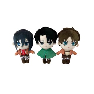 ของเล่นตุ๊กตา Attack On Titan Eren Jaeger Mikasa Eren Kruger And Levi รูปทรงน่ารัก สําหรับเด็ก