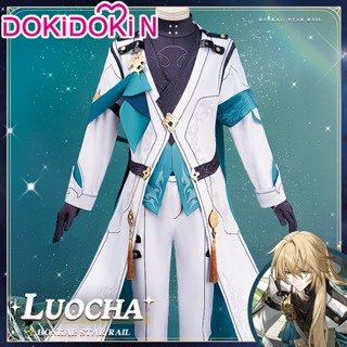 Luocha ชุดคอสเพลย์เกม Honkai: Star Rail【XS-3XL】DokiDoki-N Rasetsu Men คอสเพลย์ Honkai Luo Cha พลัสไซซ์