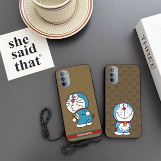 เคสโทรศัพท์มือถือ ป้องกันการตก ลายการ์ตูนโดราเอมอนน่ารัก สําหรับ Motorola Moto G31 G41