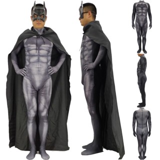 ชุดจั๊มสูทคอสเพลย์ League Justice Batman Bruce Wayne Zentai